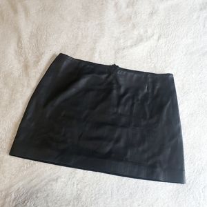 Theory Leather skirt